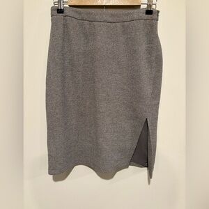 size 4 Gray Calvin klein collection midi skirt
